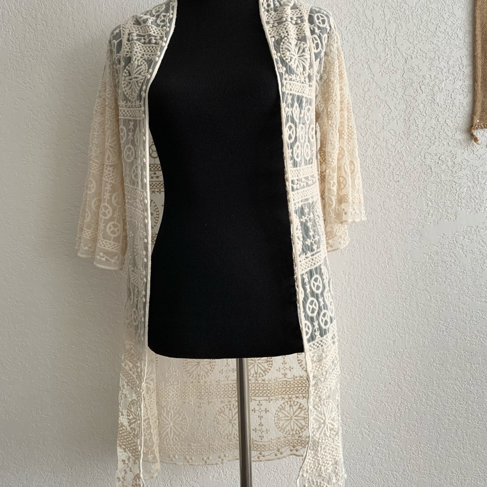 White Lace Duster